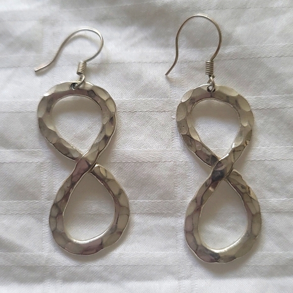 boutique Jewelry - Sterling Silver (925) Infinity Earrings for Sensitive Ears